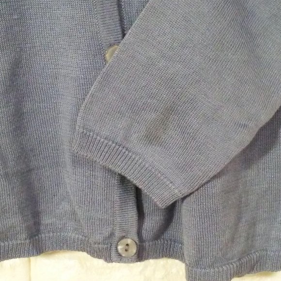 SILK LORE Cardigan Floral Bead Embellished Sz-M - Picture 10 of 11